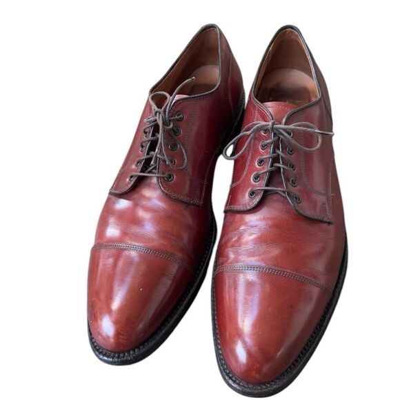 Alden 2488 STRAIGHT TIP BLUCHER OXFORD Walnut Brown Calfskin 12 AC - Picture 6 of 11